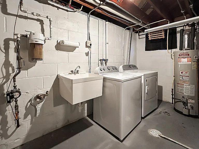 Lower Level Utility and Laundry Area