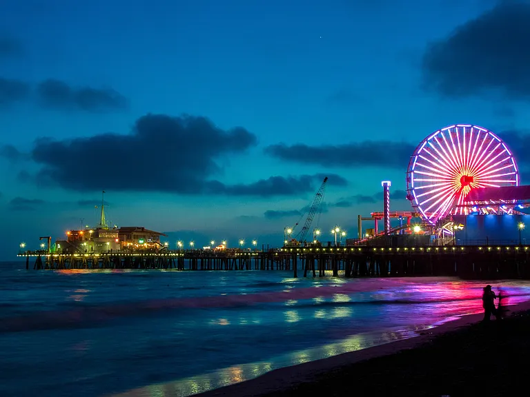 Santa Monica Pier Nighttime