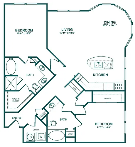 Floor plan The Langley