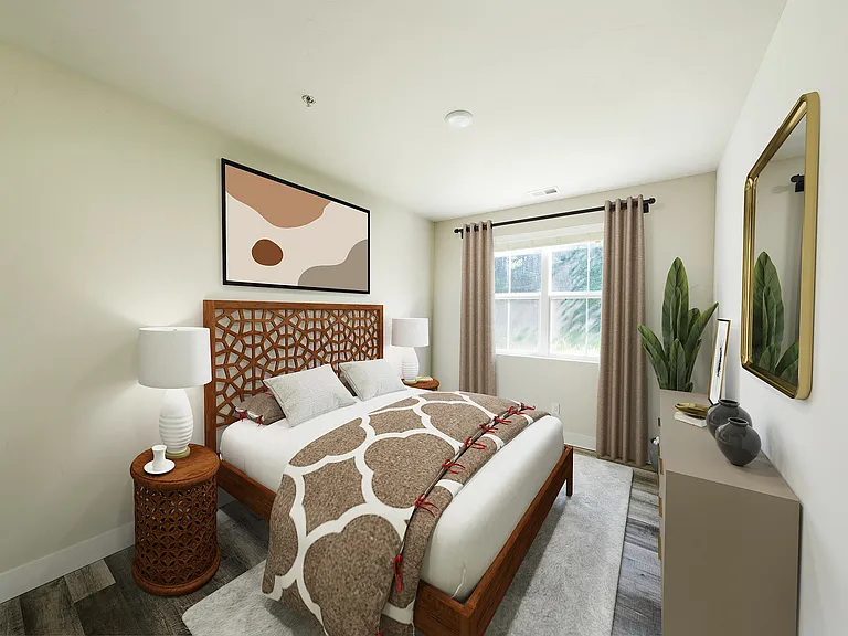 2-bedroom floor plan - bedroom