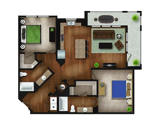 Floor plan B3