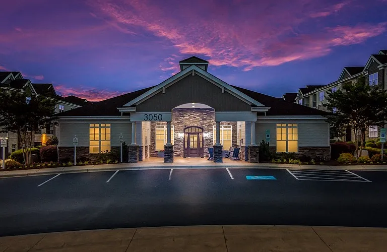 Exterior Twilight Views of West End at Fayetteville in Fayetteville, NC