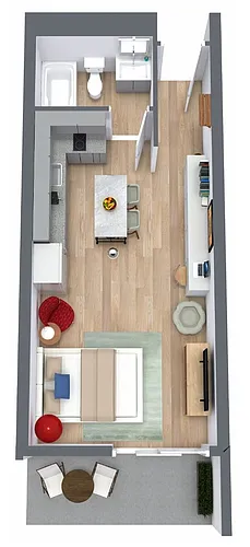 Floor plan Studio A