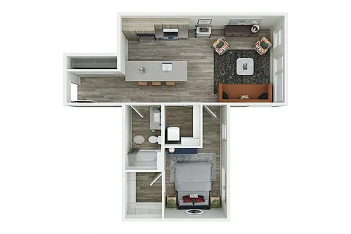 Floor plan 1X1 - 110