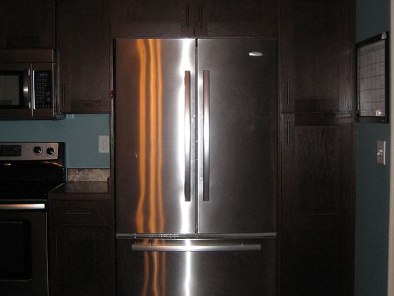French door freezer bottom with ice
