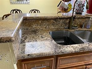 Custom kitchen cabinets and granite counters!