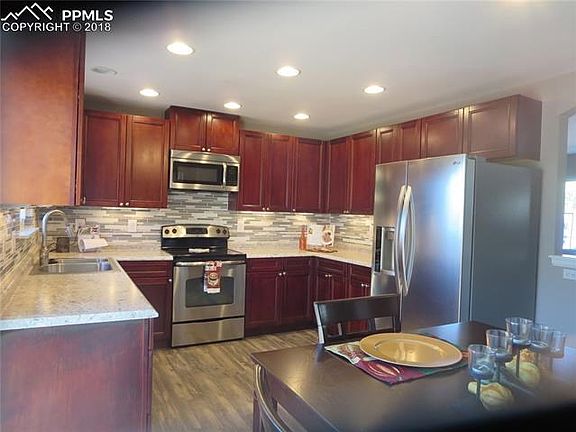 Cherry Cabinets with under counter lighting