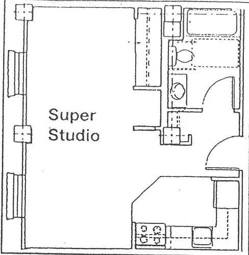 Floor plan Studio