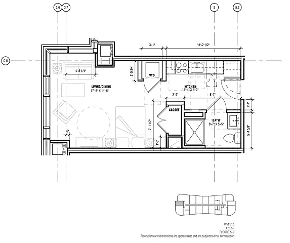 Floor plan Unit S1b