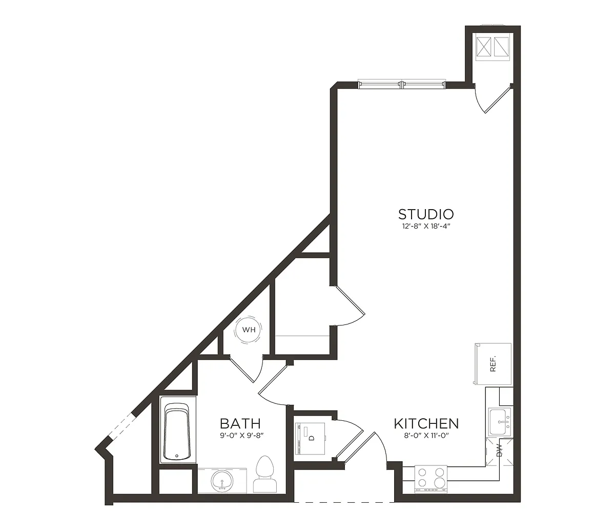Floor plan Studio