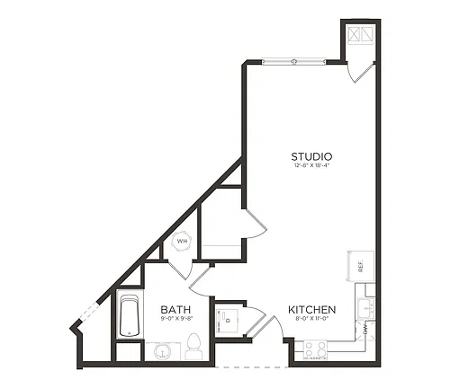 Floor plan Studio