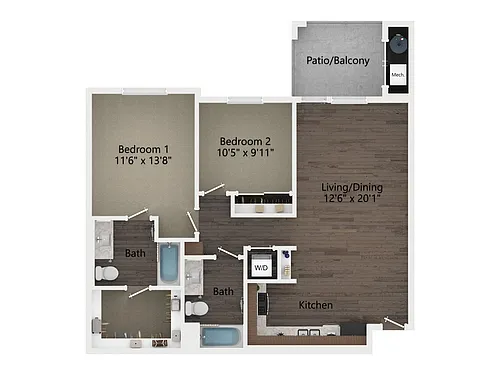 Floor plan 2B