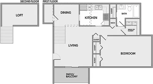 Floor plan The Ember Loft