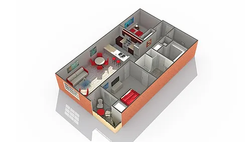 Floor plan Brighton Loft