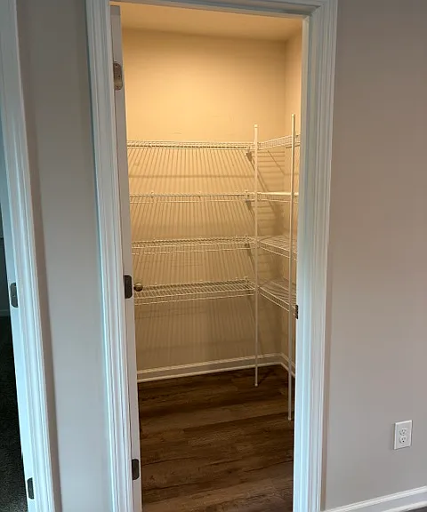 Large walk-in pantry off kitchen
