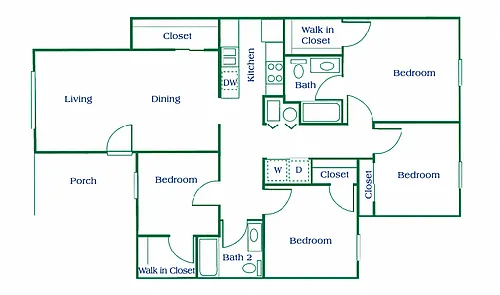 Floor plan Four bedroom