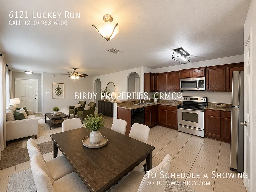 "Charming 3-Bed Oasis with Granite Touches in San Antonio 6121 Luckey Run" — Photo 3