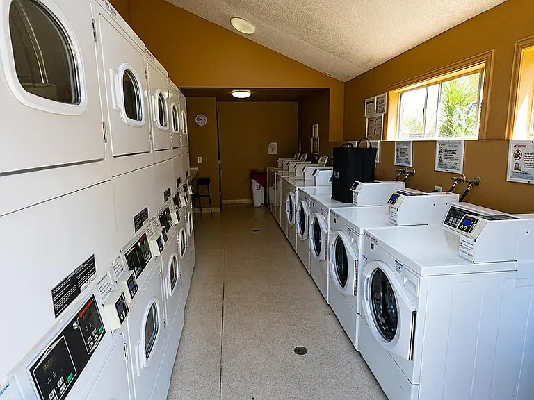 Card operated laundry
