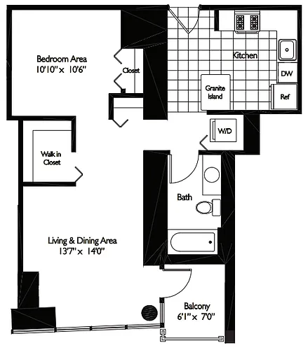 Floor plan CONVERTIBLE 14 - TIDES