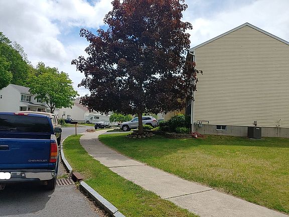 driving up to the house