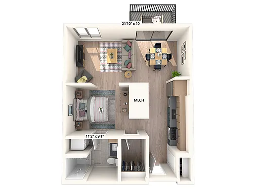Floor plan W-B4
