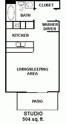 Floor plan Studio