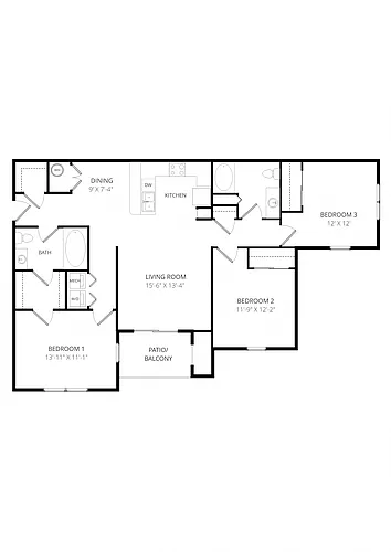 Floor plan Sunset