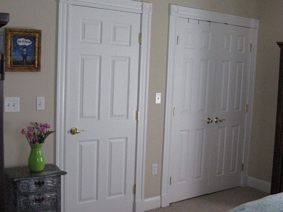 Master bed closets
