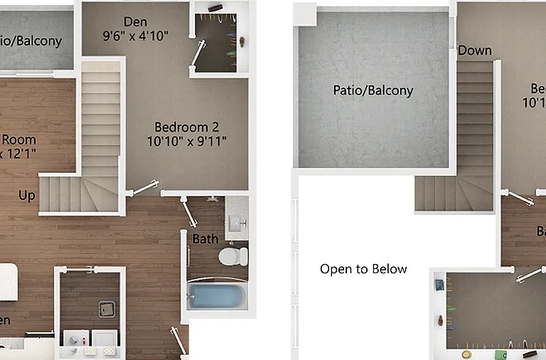 2 Bedrrom | 2 Bath | Loft 2 Bedrrom | 2 Bath | Loft
