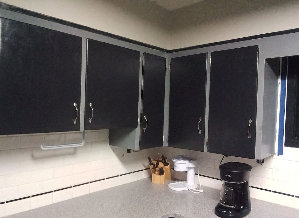 Nice coated cabinets doors