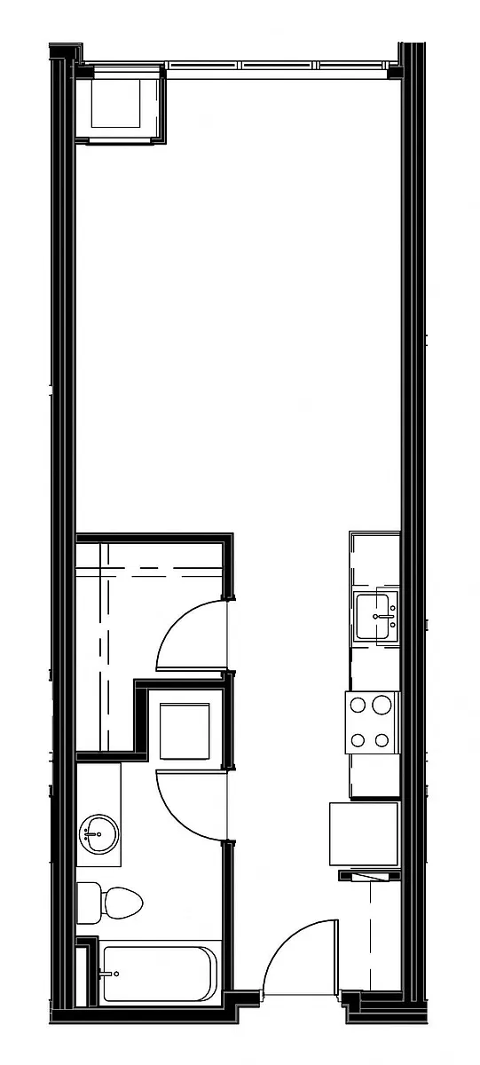 Floor plan Studio B