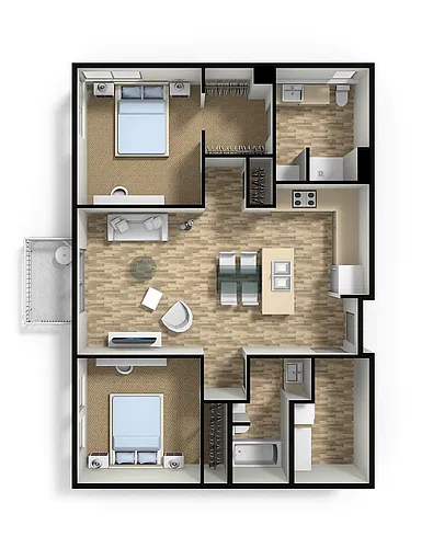 Floor plan 2X2