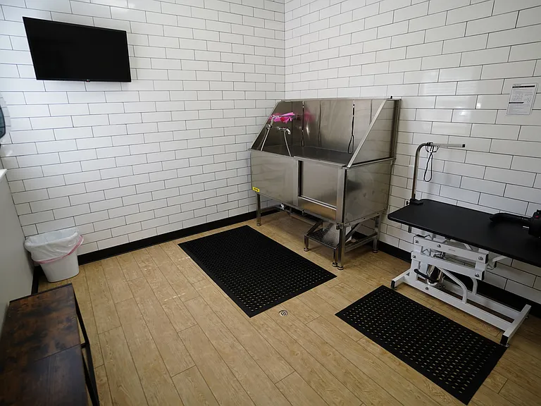 Keep your furry friend fresh without the mess. Our on-site pet spa makes bath time easy with a convenient wash station and plenty of room to pamper.