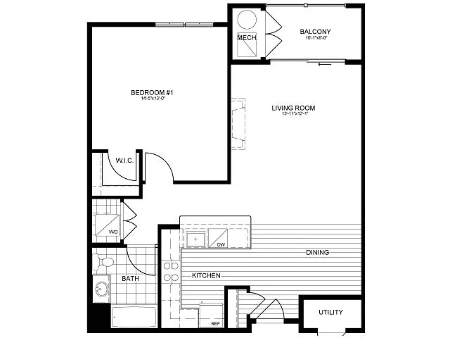Floor plan A1E