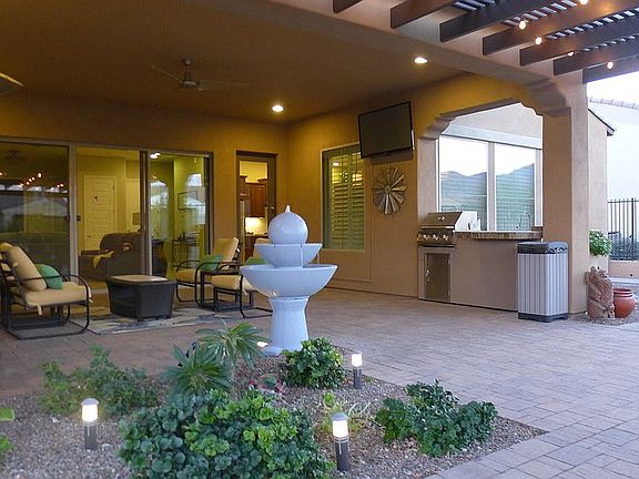 Extended back patio