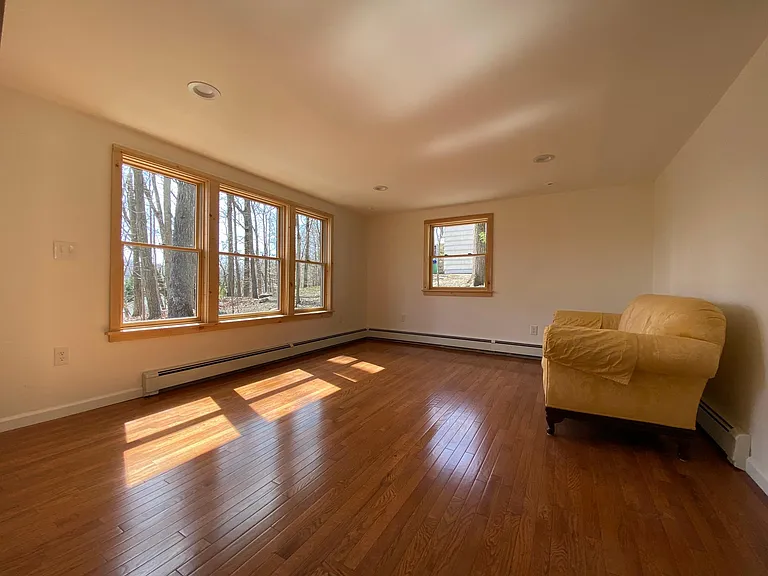 Family room with lake views