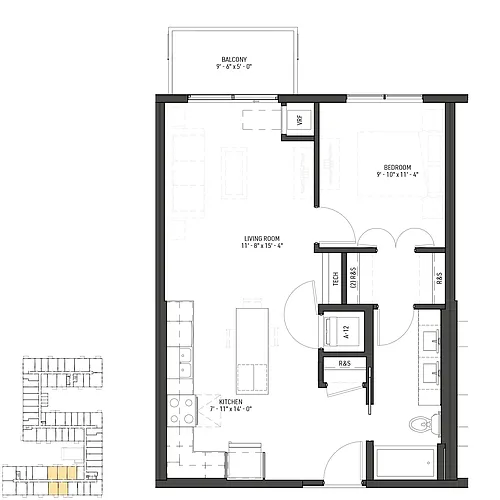 Floor plan Midway - A1