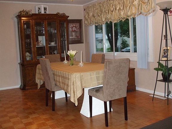 Livingroom being used as formal dining room
