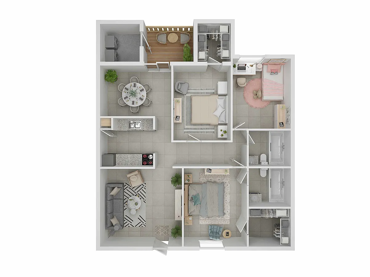 Floor plan 3X2-B