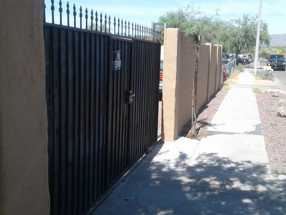 Outside wall and gate