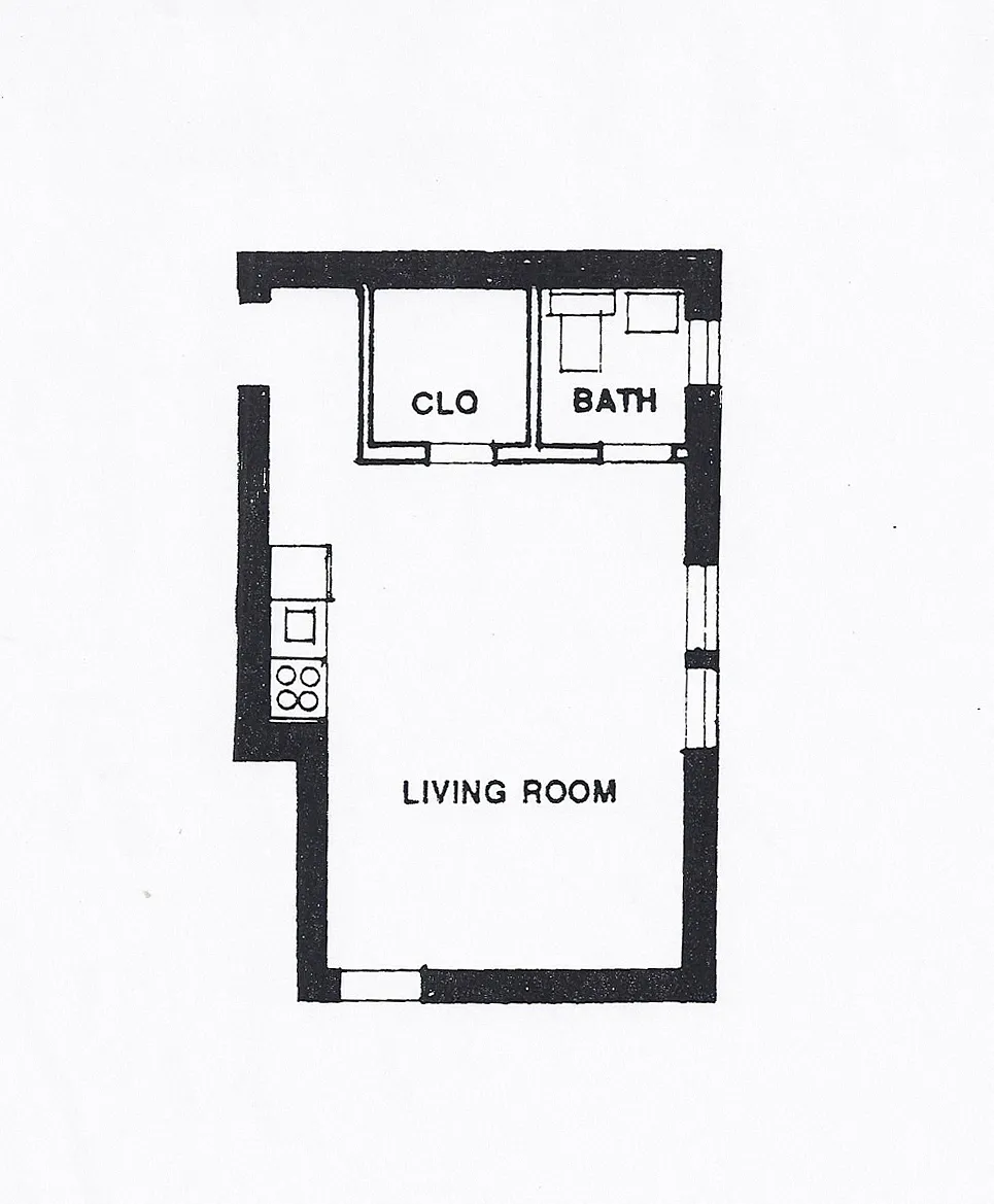 Floor plan Studio