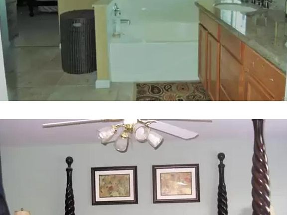 master bedroom and bath