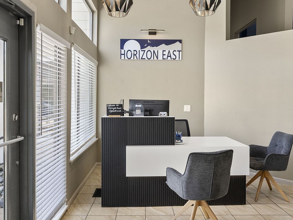 The Front Desk in the Leasing Office at Horizon East Apartments.