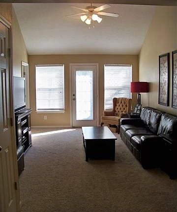 Vaulted Ceilings in Open Living Room!