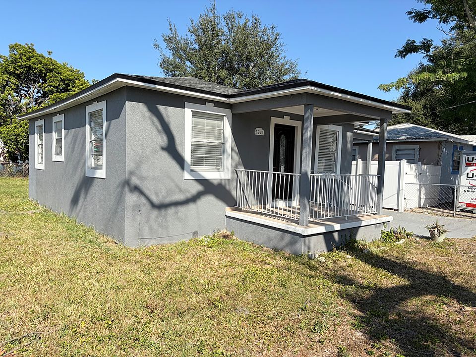 Left front of the house