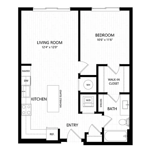 Floor plan A1 -1X1
