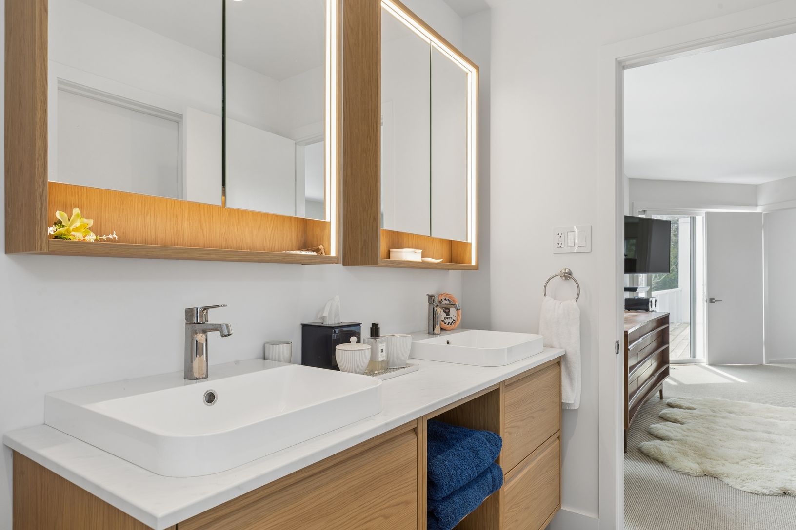  Primary bathroom with double vanity