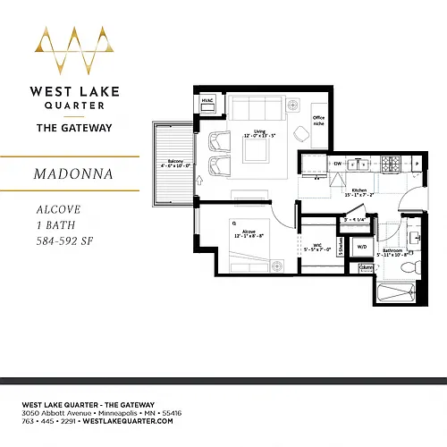 Floor plan Madonna - ALCOVE