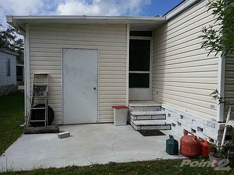 back patio and storage shed