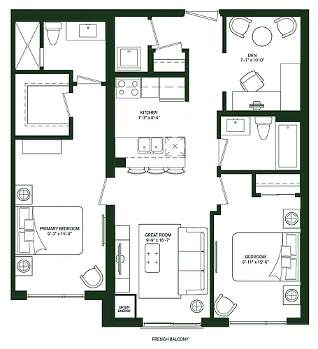 Floor plan 605